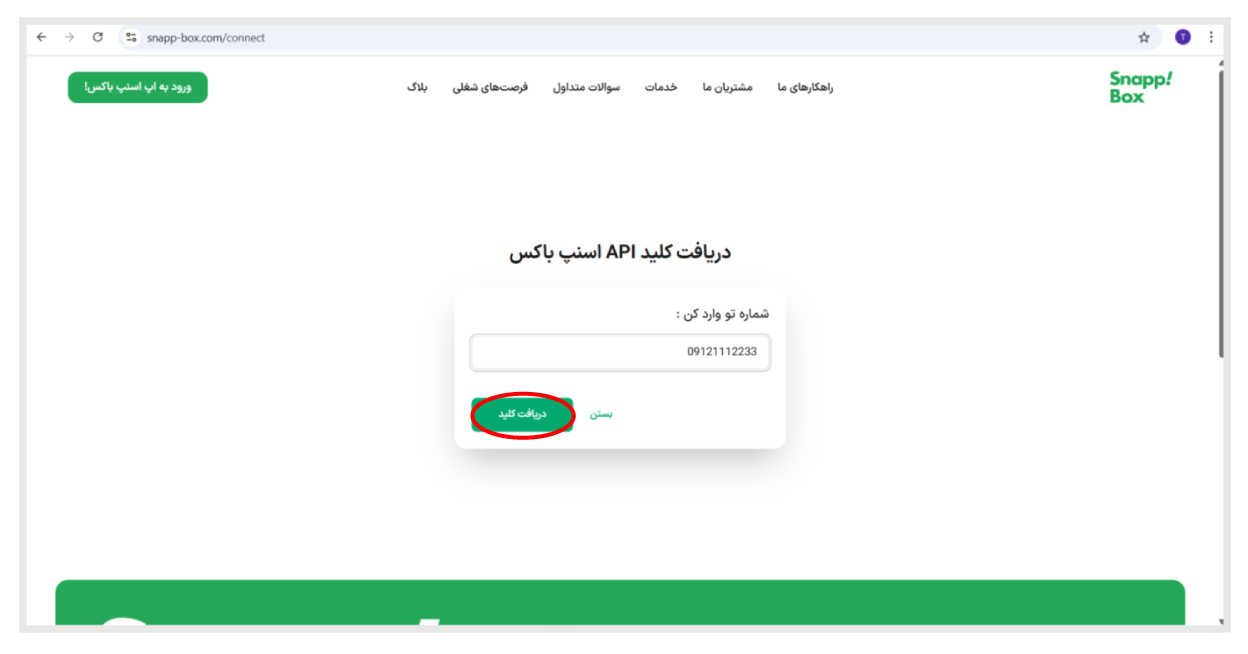 دریافت توکن